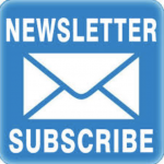 Newsletter subscribe blue button