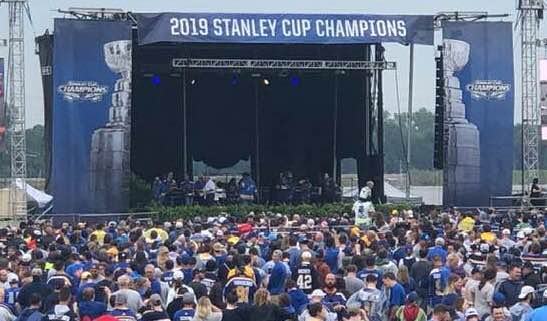 NHL Shop - The St. Louis Blues raised their Stanley Cup banner last night!  Check out all the newly released Champs gear