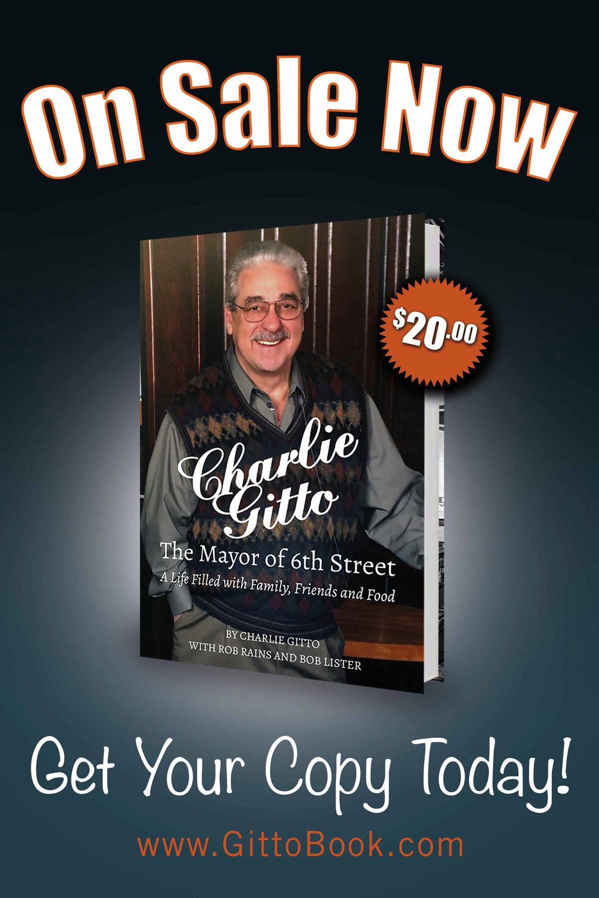 Charlie Gitto On Sale Now
