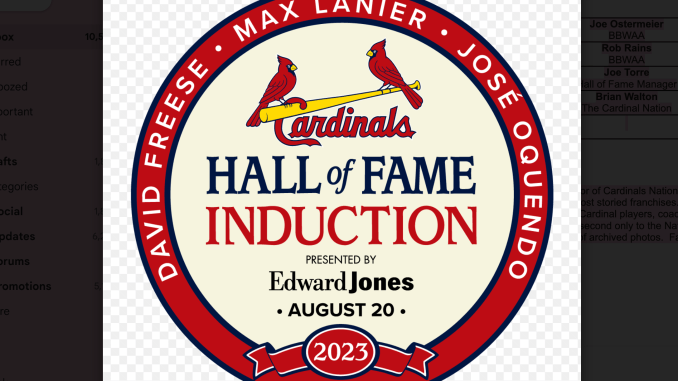 Cardinals announce three for their Hall of Fame - News from Rob