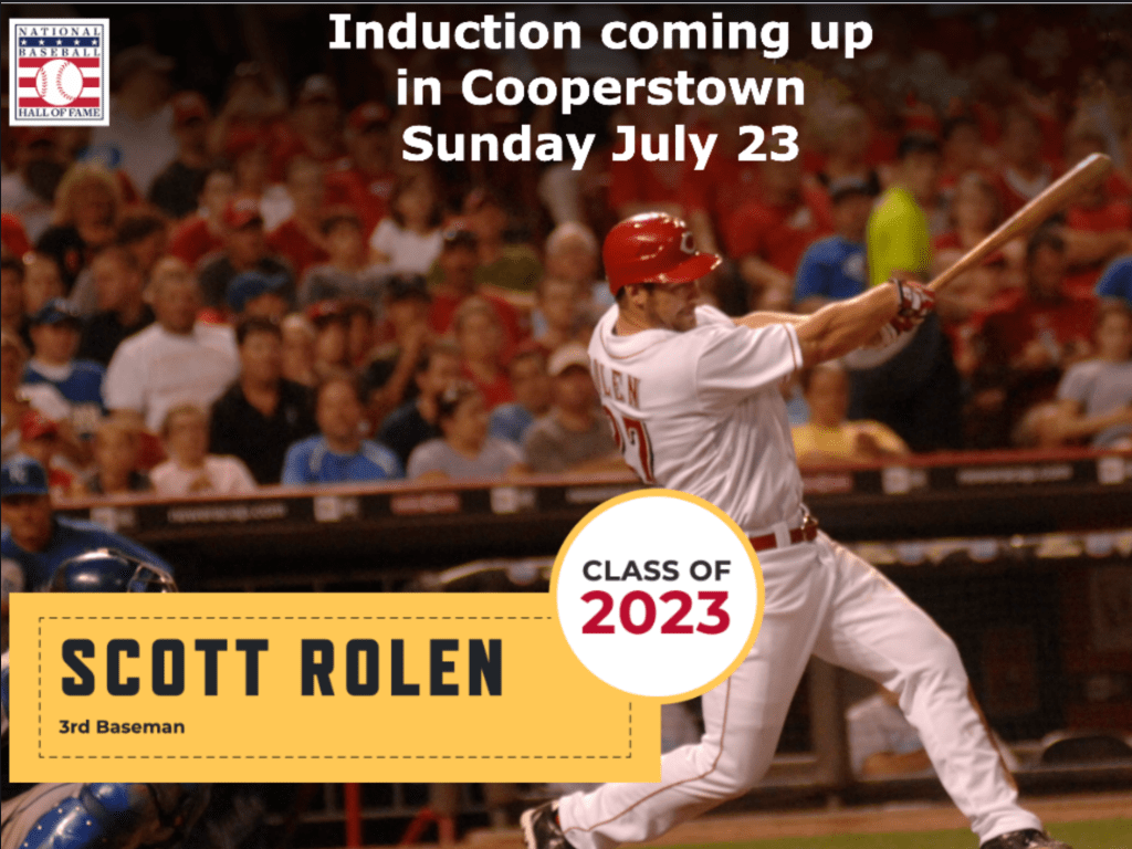 St. Louis, United States. 19th Aug, 2023. Workers from the National  Baseball Hall Of Fame secure the plaque of newest member Scott Rolen as he  is honored by the St. Louis Cardinals