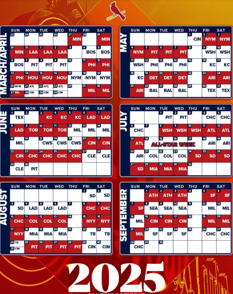 Cardinals Schedule, Homestand Highlights, Promotions