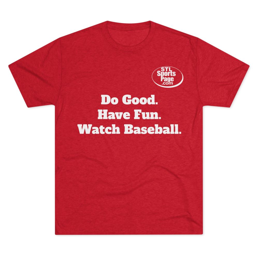 ADULT: Tri-Blend "Do Good. Have Fun. Watch Baseball." Tee — Soft Everyday Unisex T-Shirt