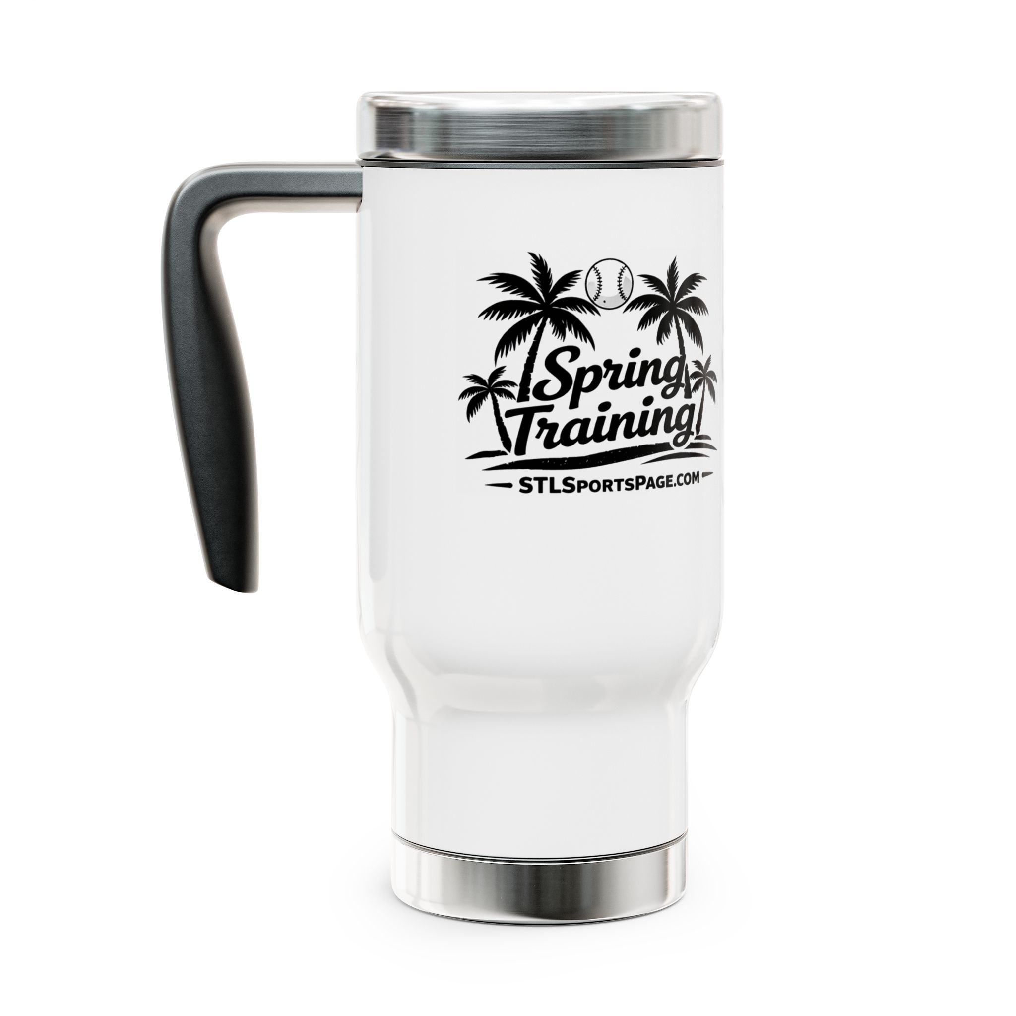 Spring Training Travel Mug – Stainless Steel 14oz Handle Tumbler