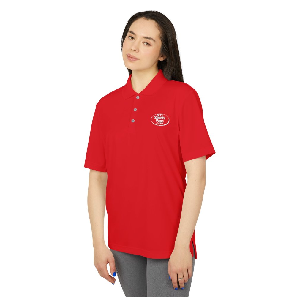 STL Sports Page Performance Polo- (100% polyester, similar to Under Armour)- embroidered