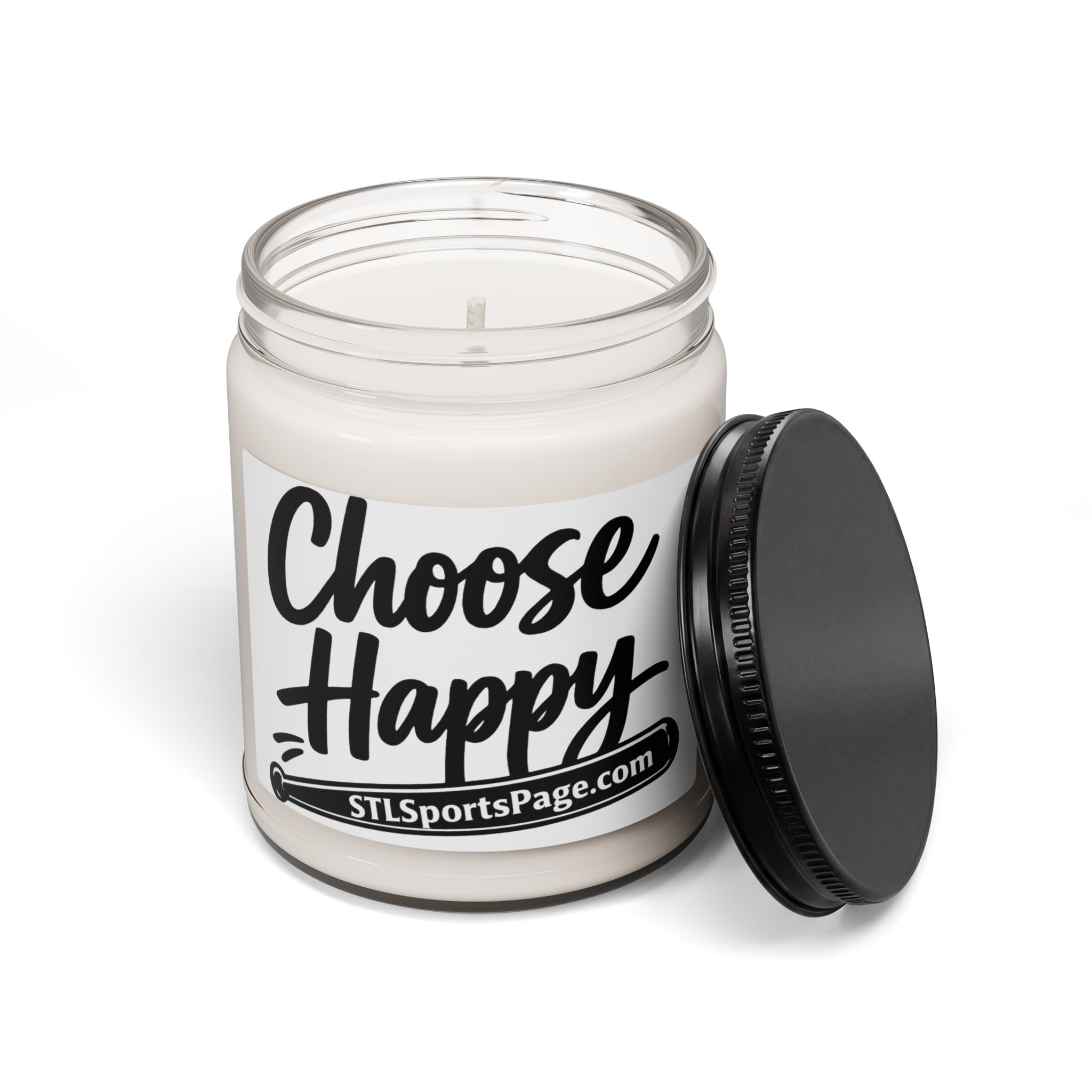 Choose Happy Scented Soy Candle — 9oz Inspirational Jar Candle - Image 10
