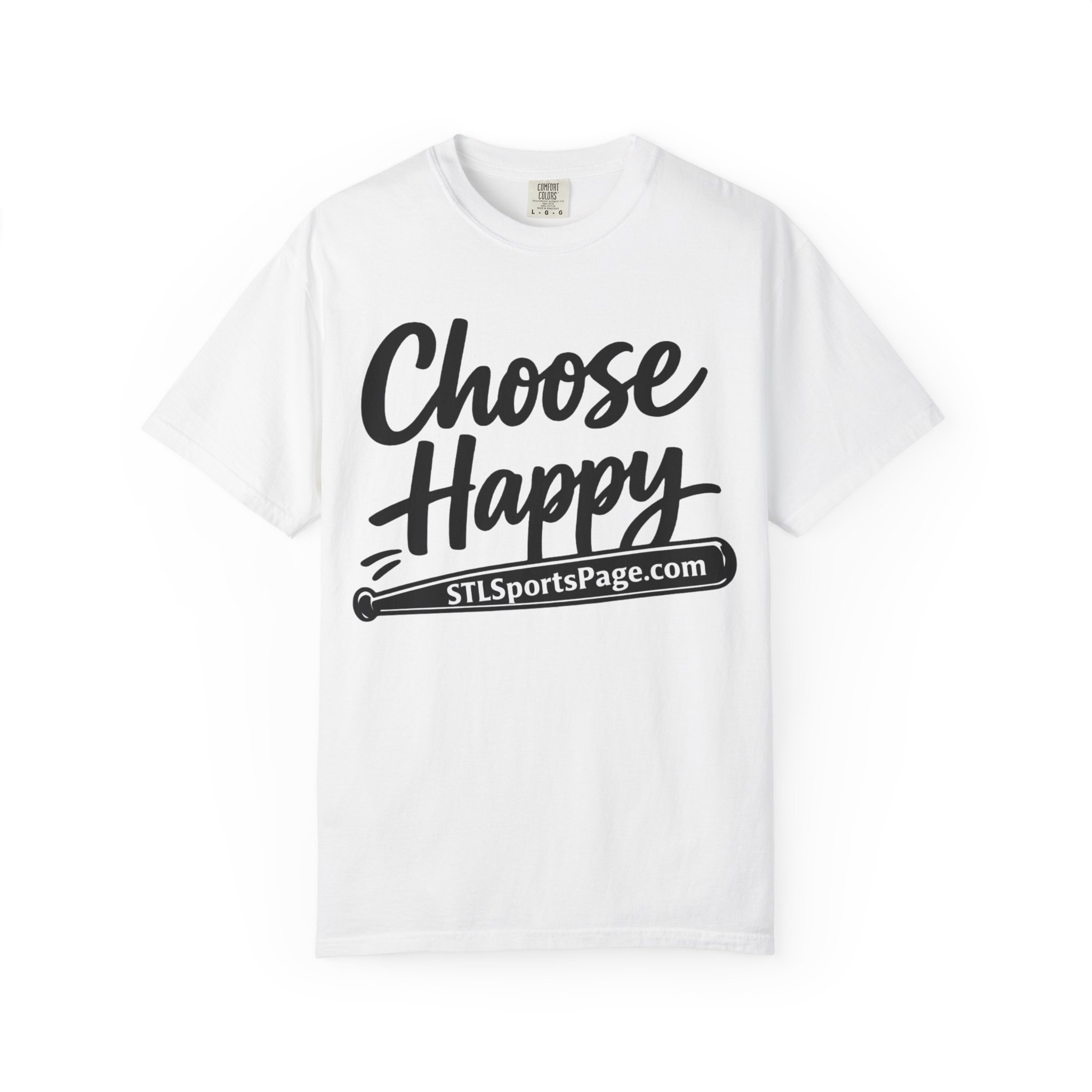 Choose Happy T-Shirt — Positive Message with STLSportsPage.com