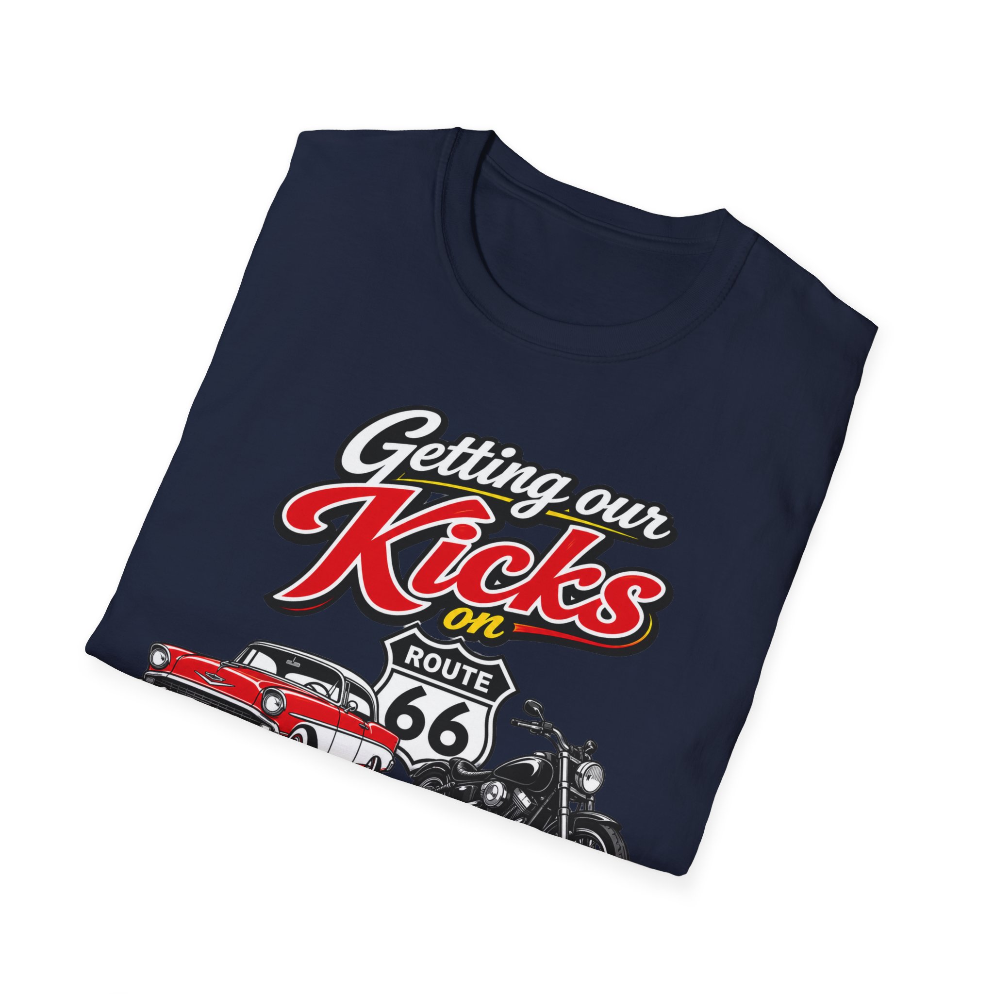 Route 66 100th Anniversary- "Getting Our Kicks on Route 66" Vintage STLSportsPage.com T-Shirt - Image 12
