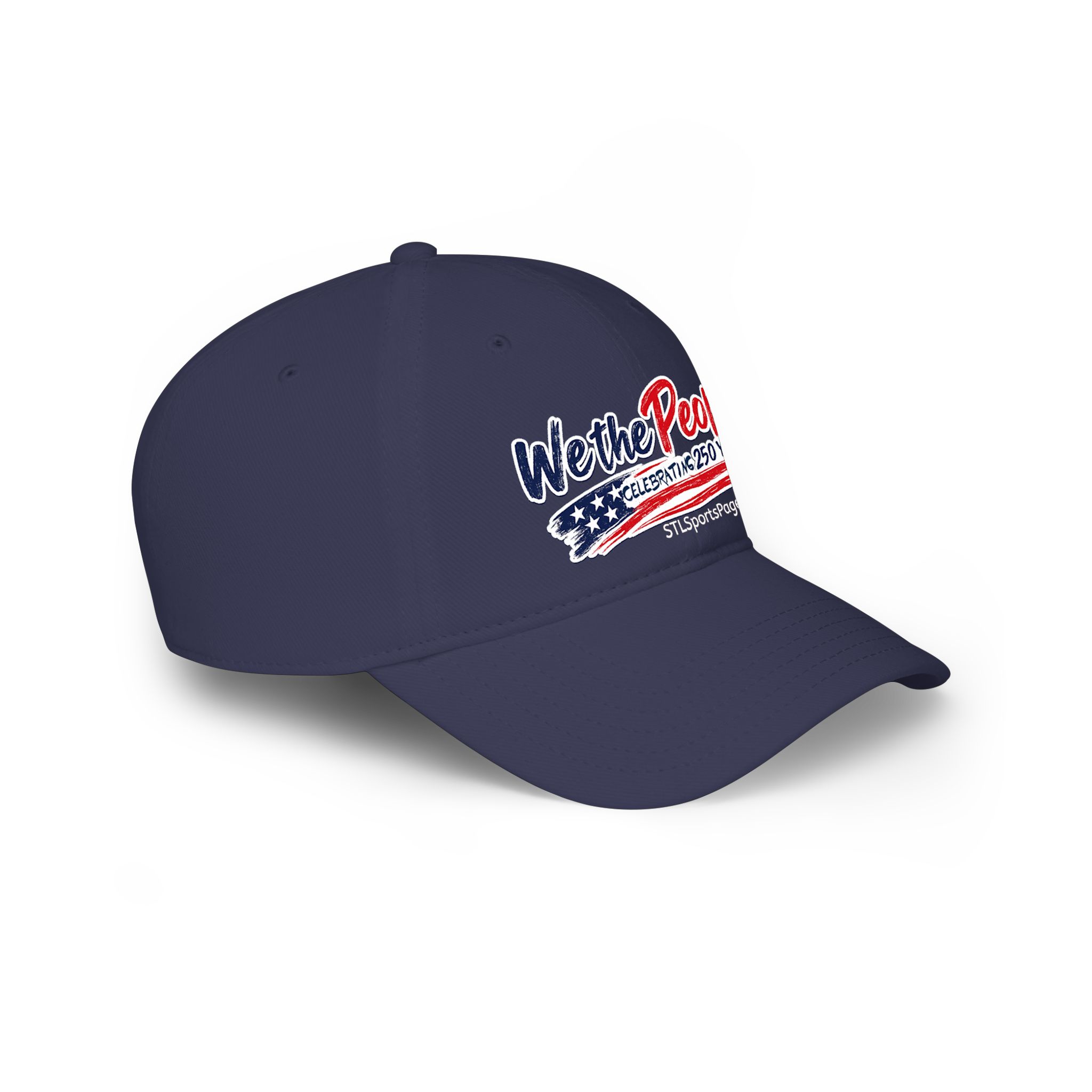 We the People Red Low Profile Baseball Cap — Celebrating 250 Years (Patriotic USA Flag Design) - Image 12