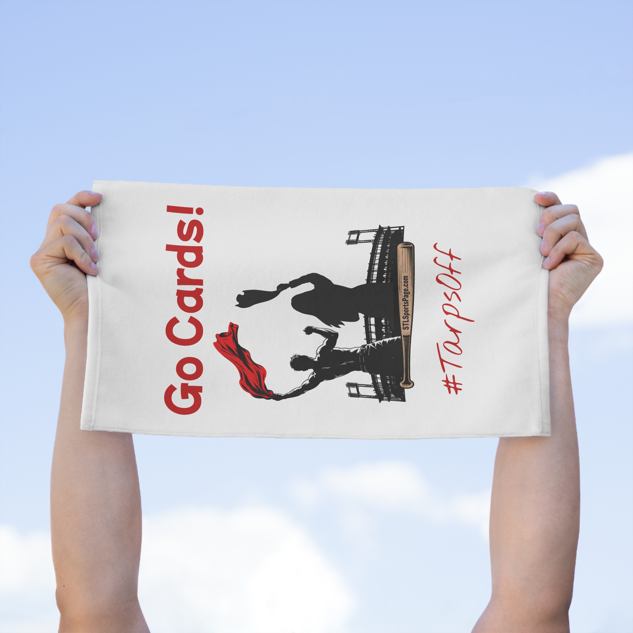 Go Cards! #TarpsOff STLSportsPage.com Rally Towel — (11x18) - Image 3