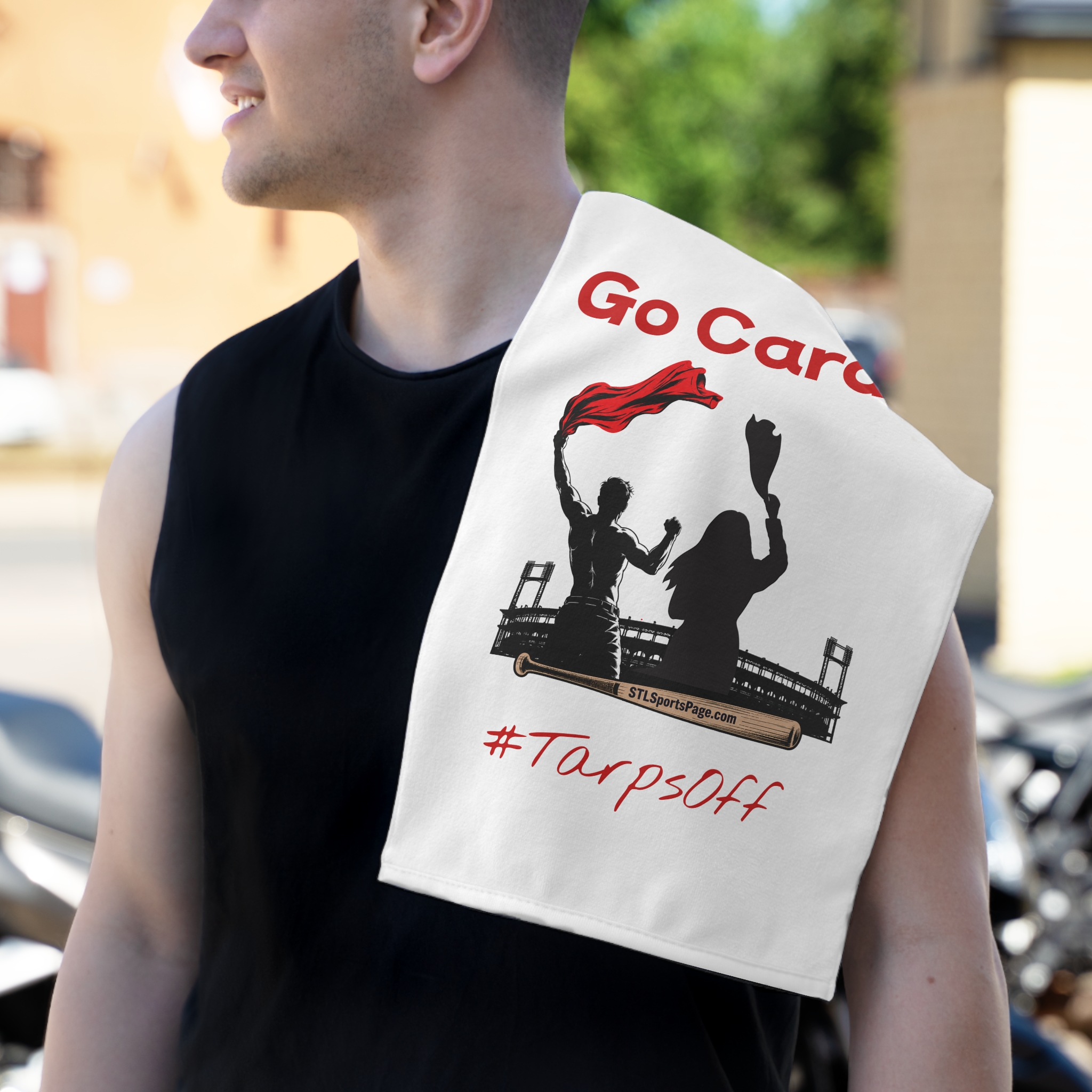 Go Cards! #TarpsOff STLSportsPage.com Rally Towel — (11x18) - Image 4