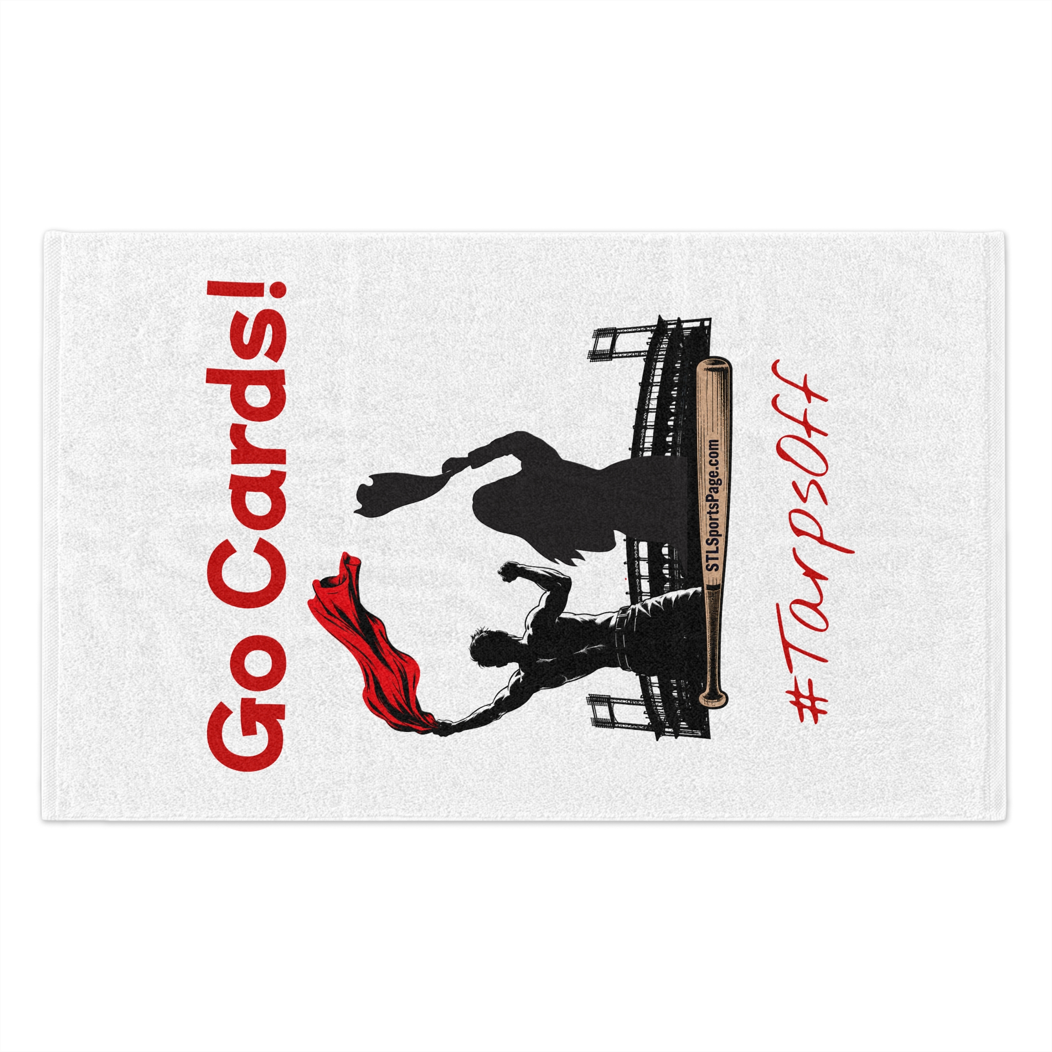Go Cards! #TarpsOff STLSportsPage.com Rally Towel — (11x18) - Image 2