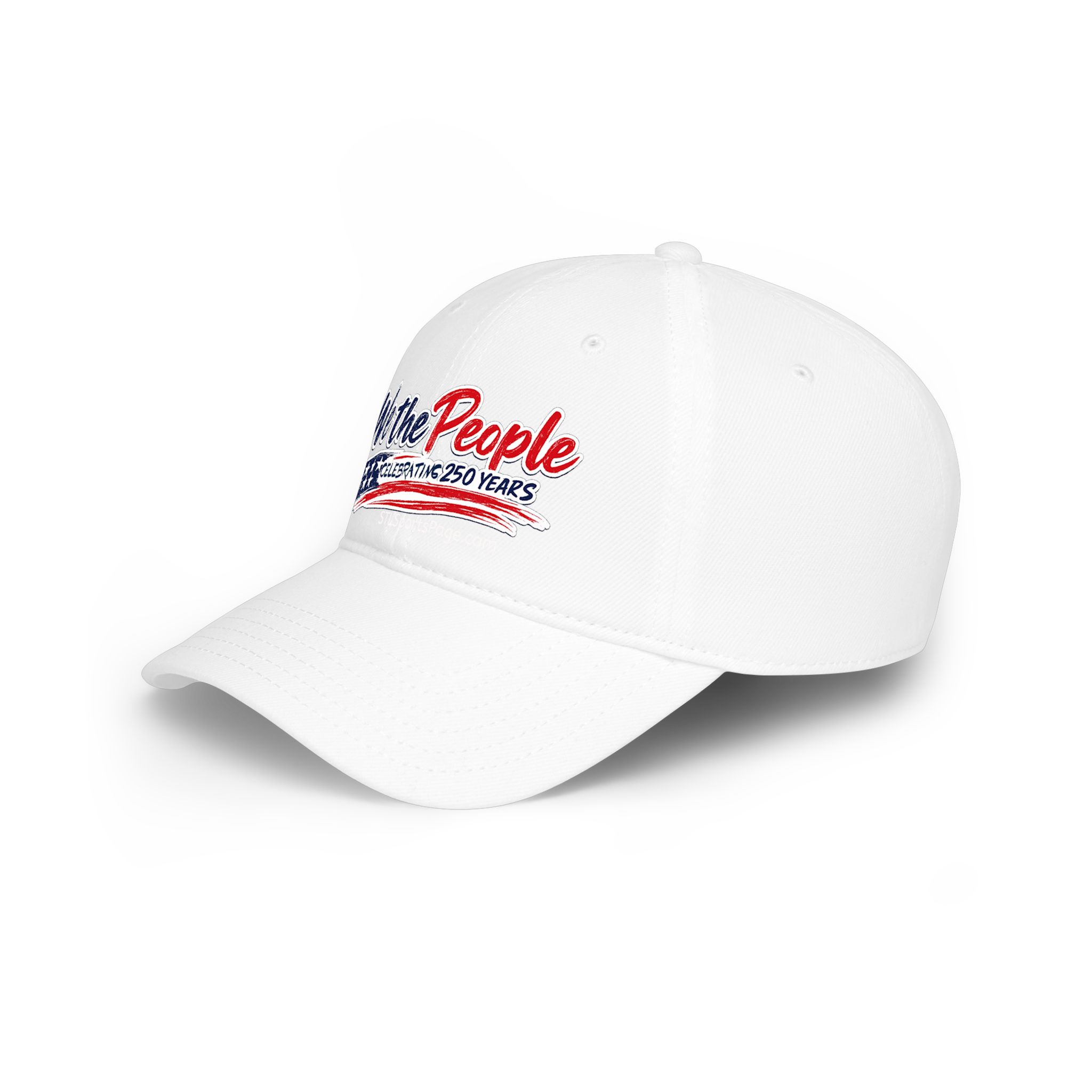 We the People Red Low Profile Baseball Cap — Celebrating 250 Years (Patriotic USA Flag Design) - Image 15