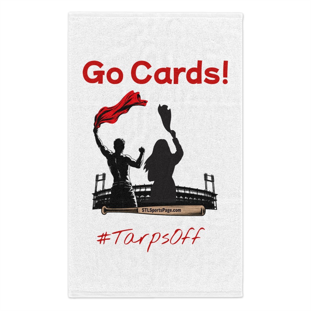 Go Cards!  #TarpsOff  STLSportsPage.com Rally Towel — (11x18)