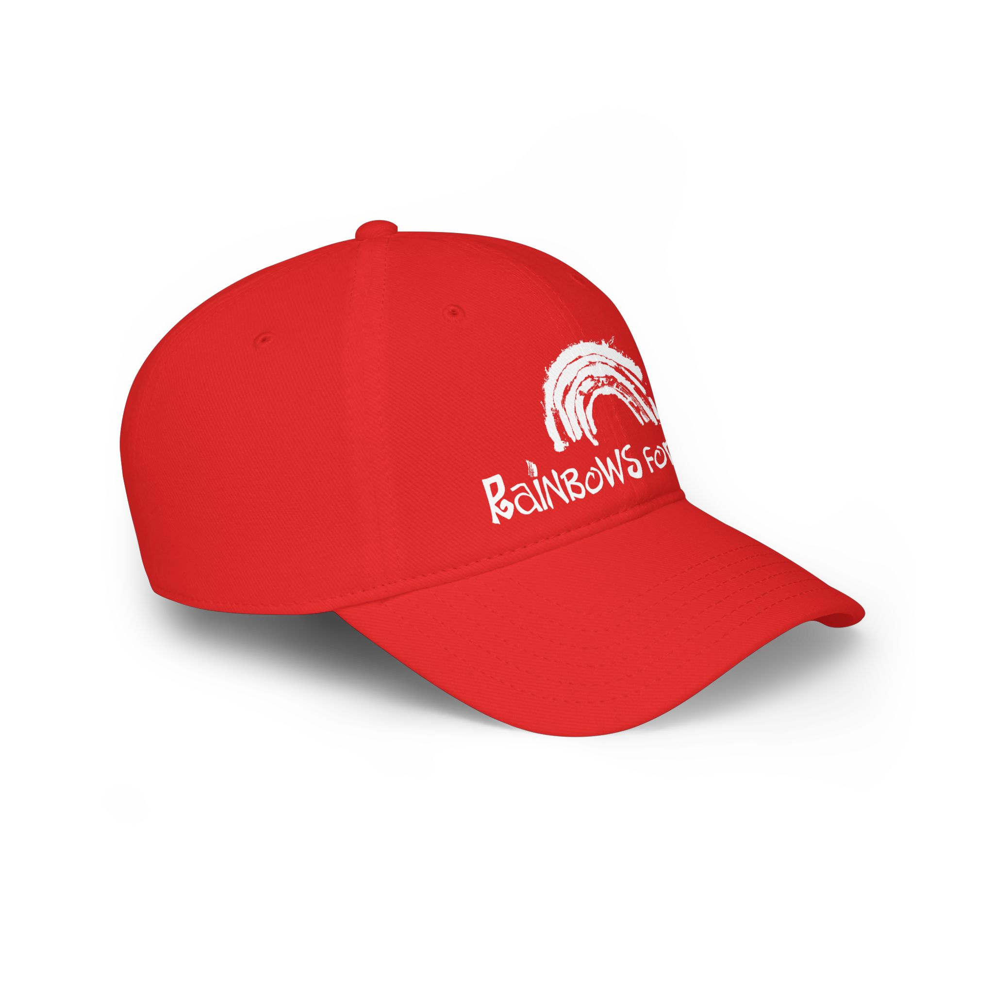 Low Profile Baseball Cap — "Rainbows for Kids" Charity Logo Cap - Image 4