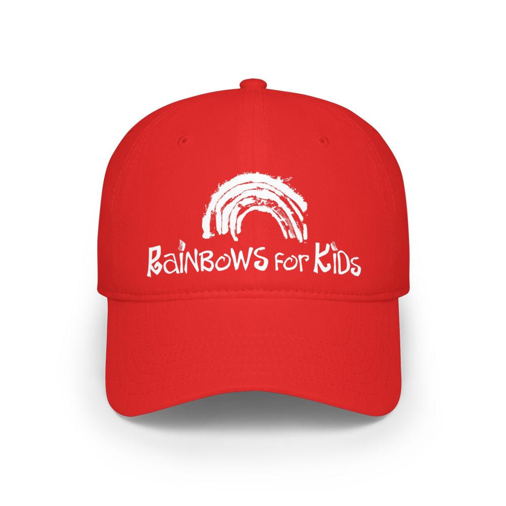 Low Profile Baseball Cap — "Rainbows for Kids" Charity Logo Cap