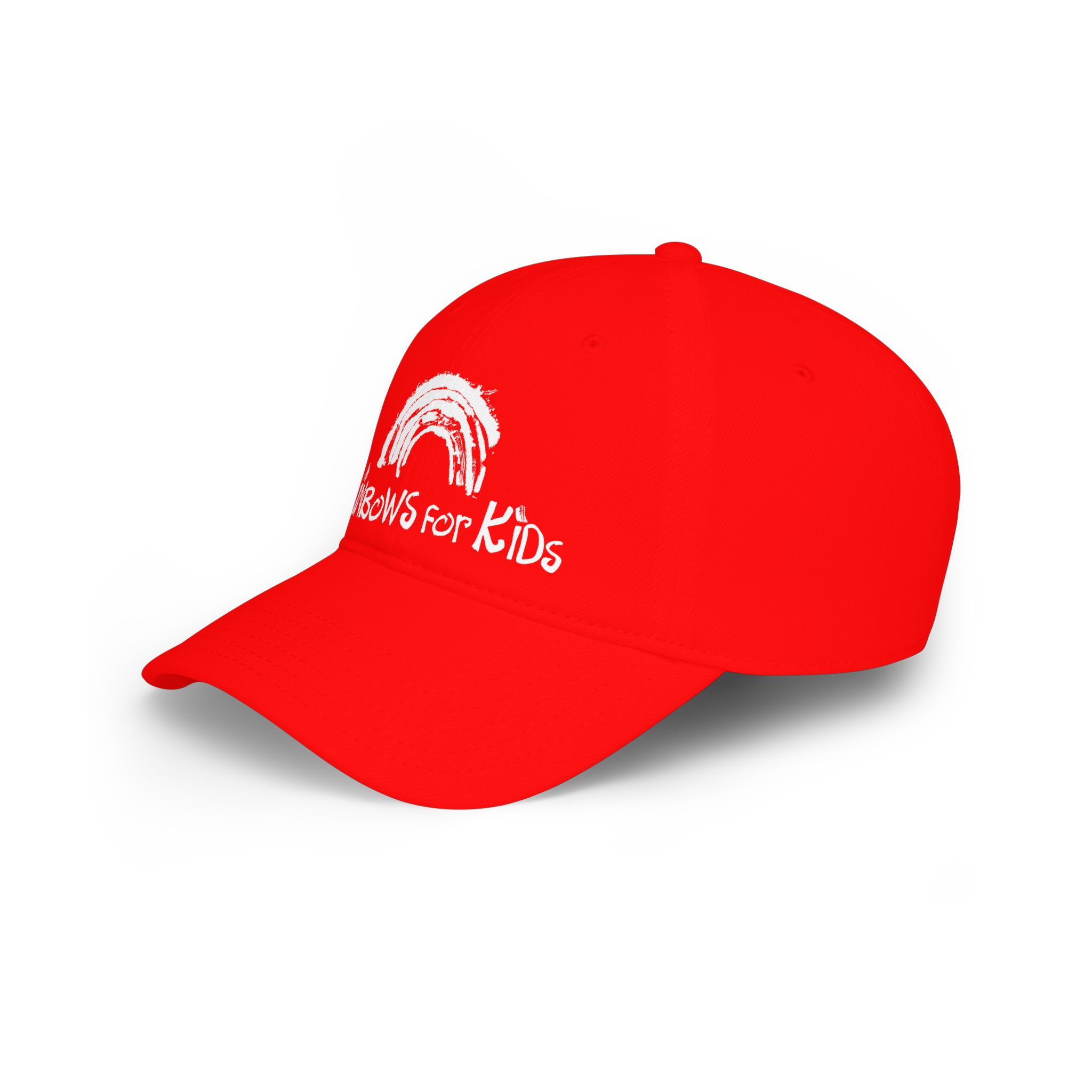 Low Profile Baseball Cap — "Rainbows for Kids" Charity Logo Cap - Image 3