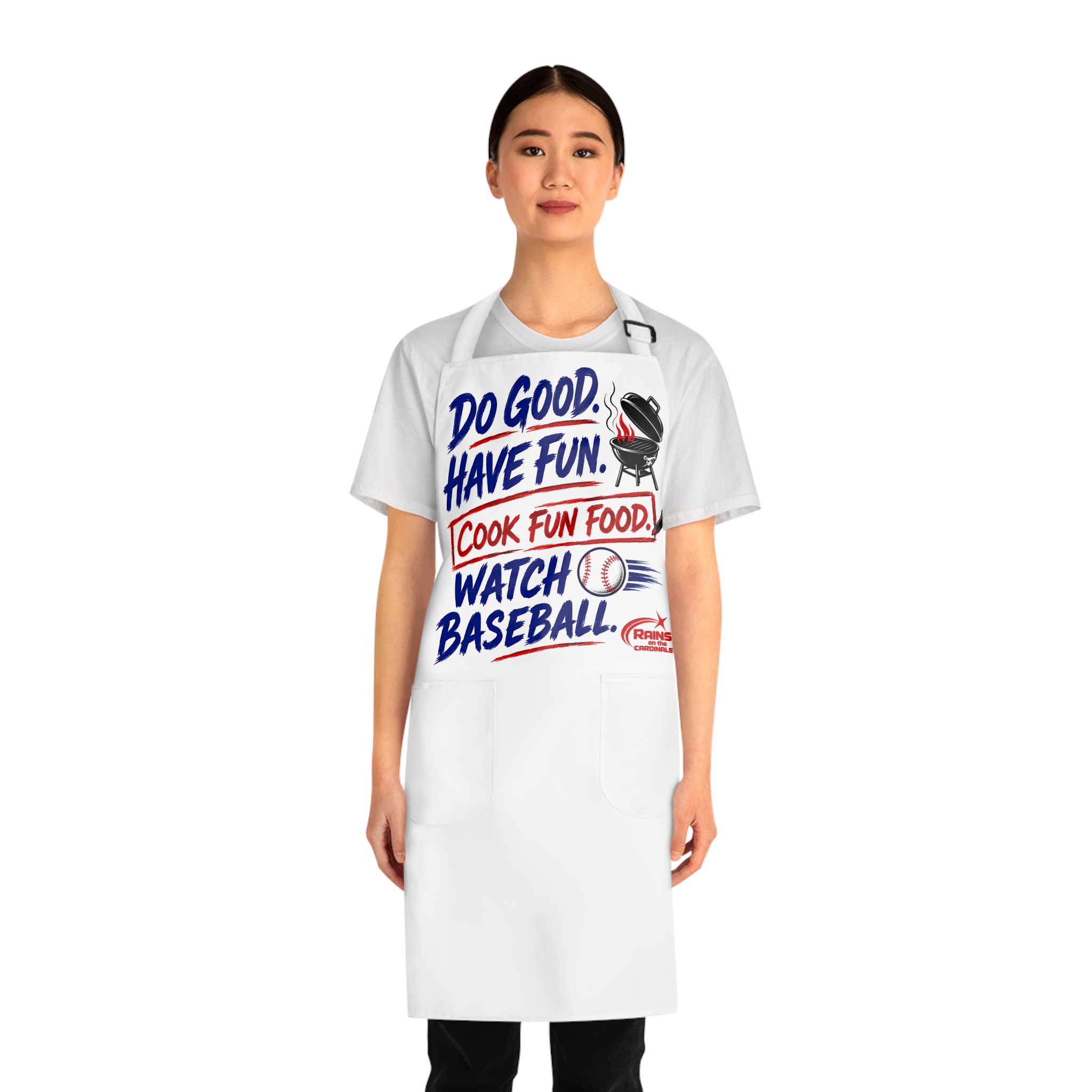 Do Good. Have Fun. Cook Fun Food Apron (AOP) - Image 3