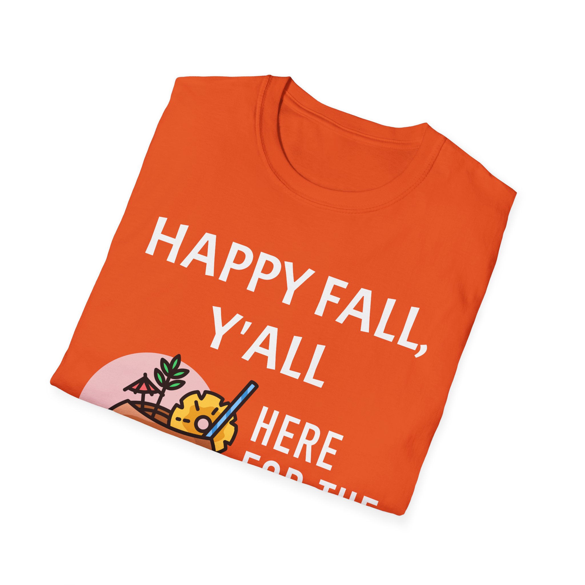 "Happy Fall, I'm Here for the Boos" Unisex Softstyle T-Shirt - Image 8