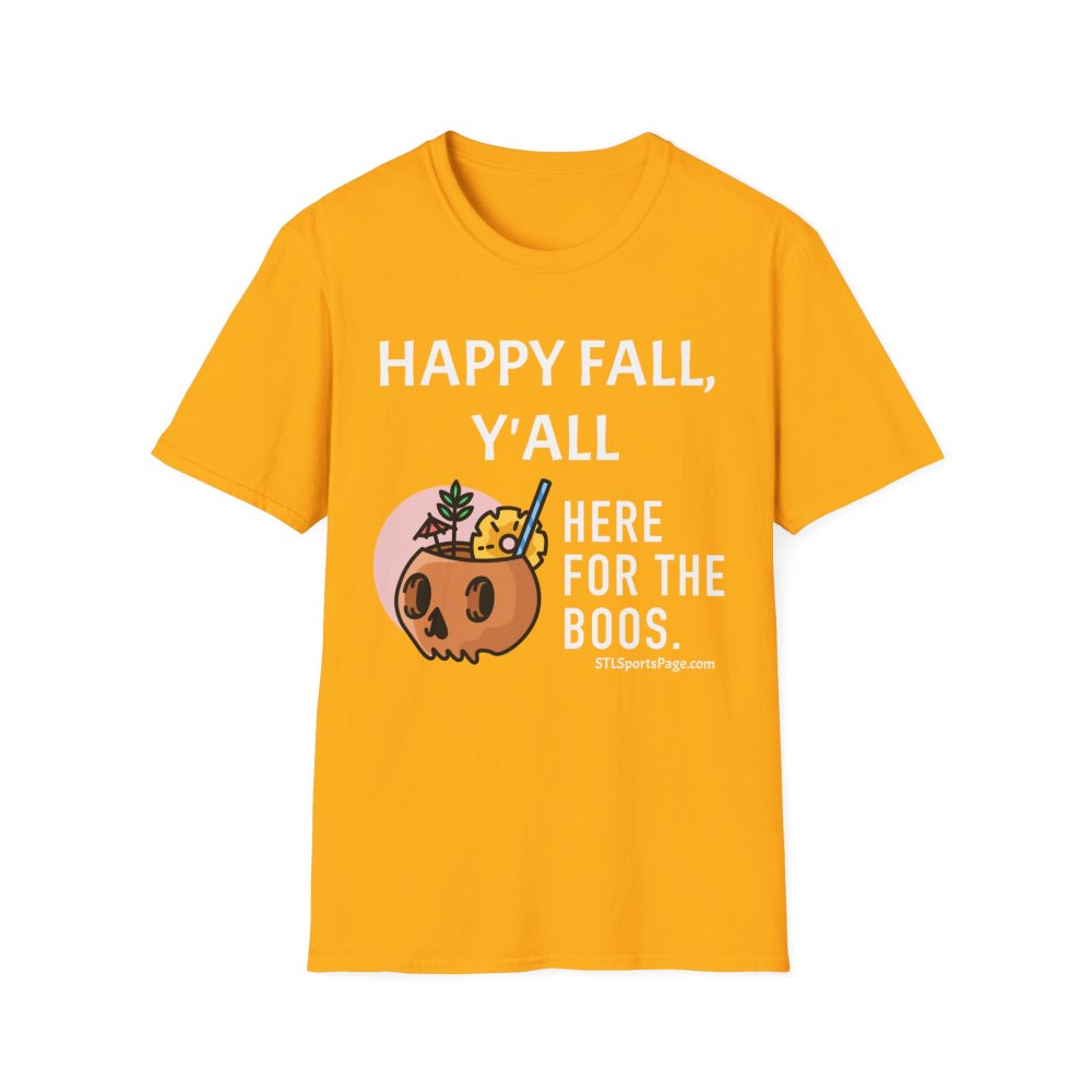"Happy Fall, I'm Here for the Boos" Unisex Softstyle T-Shirt