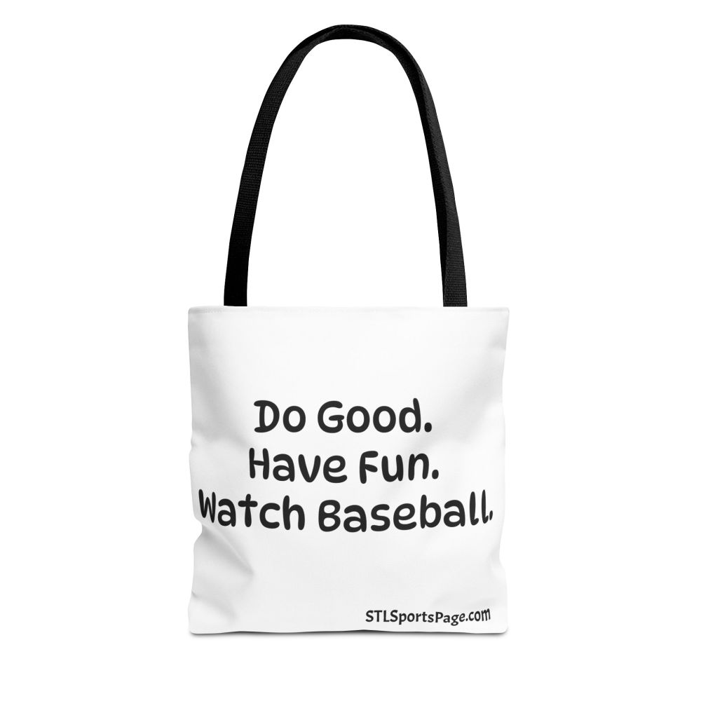 Do Good. Have Fun. Watch Baseball Tote Bag (AOP)